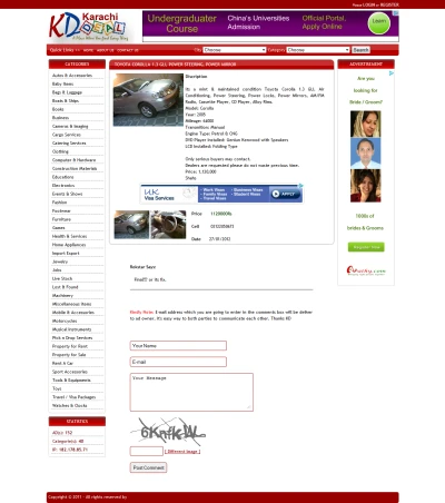 Classified Website Development 7